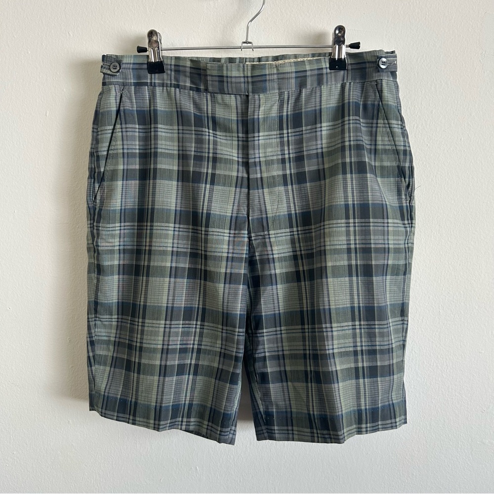 Vintage Plaid Golf Shorts